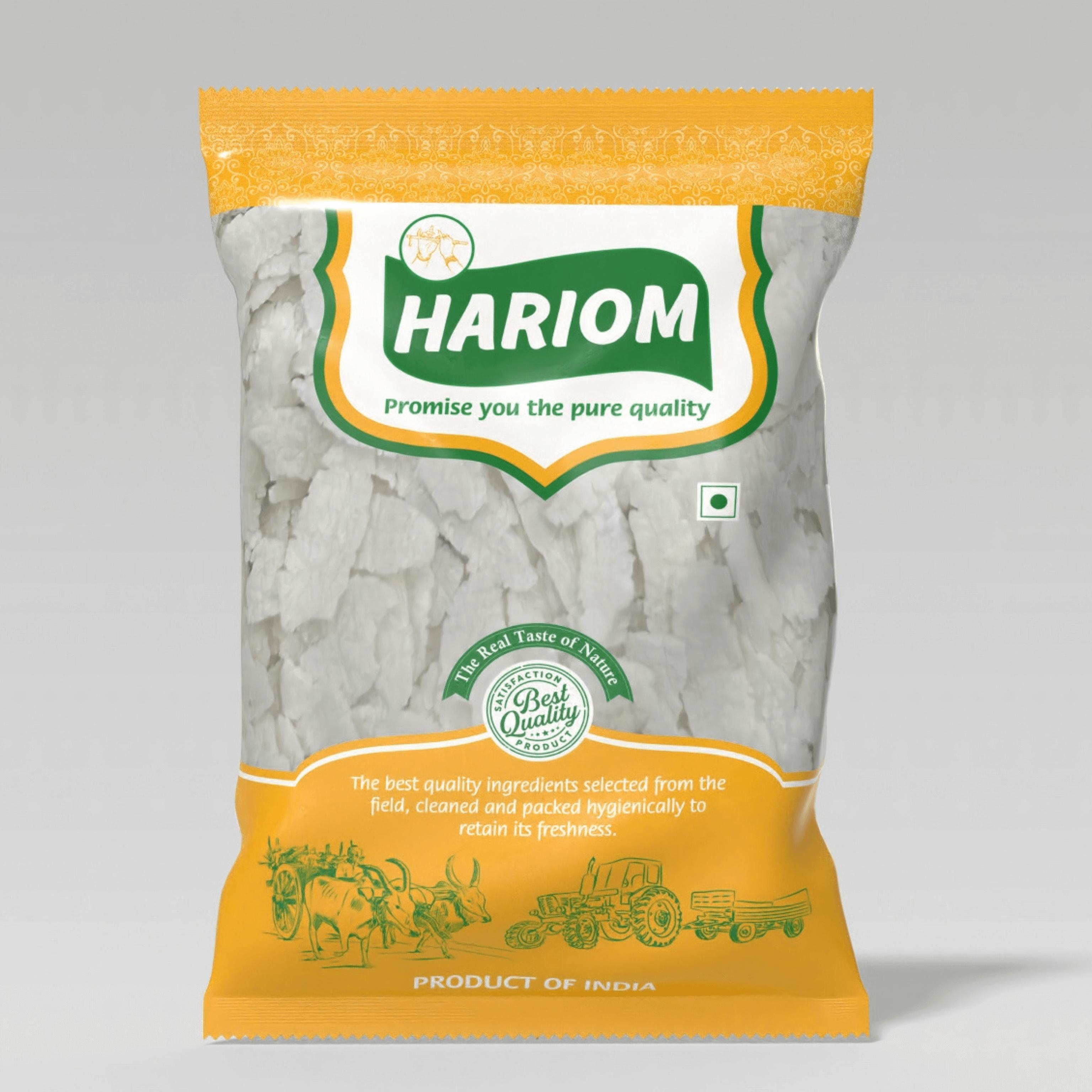 Poha Special Bihar Rs. 63.0 Poha Special Bihar Hariom is a premium flattened rice sourced from Bihar, known for its thicker flakes and rustic texture. A staple for traditional breakfasts and snacks, it offers a wholesome, hearty taste with quick cooking c